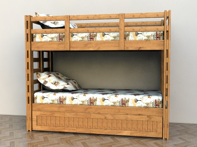 552 Двухъярусная детская кровать Кантри Тулла