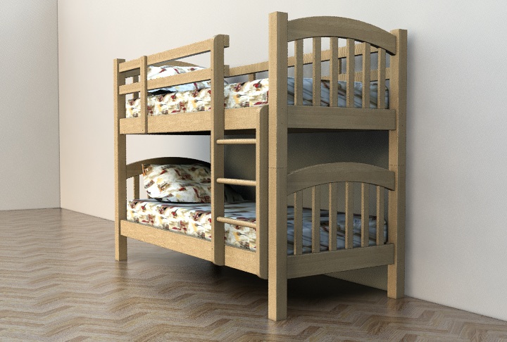 545 Двухъярусная детская кровать Юта Фресно