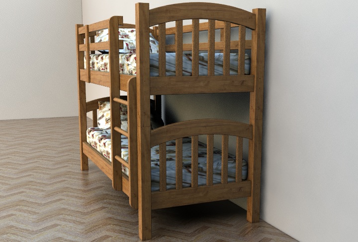 544 Двухъярусная детская кровать Юта Тулла
