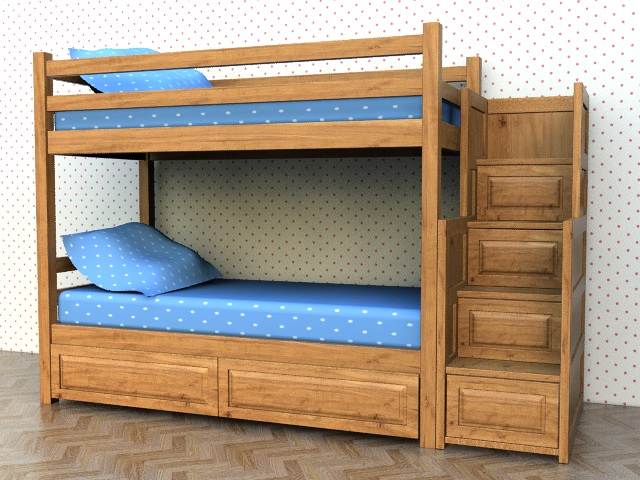 548 Двухъярусная детская кровать Томас Тулла