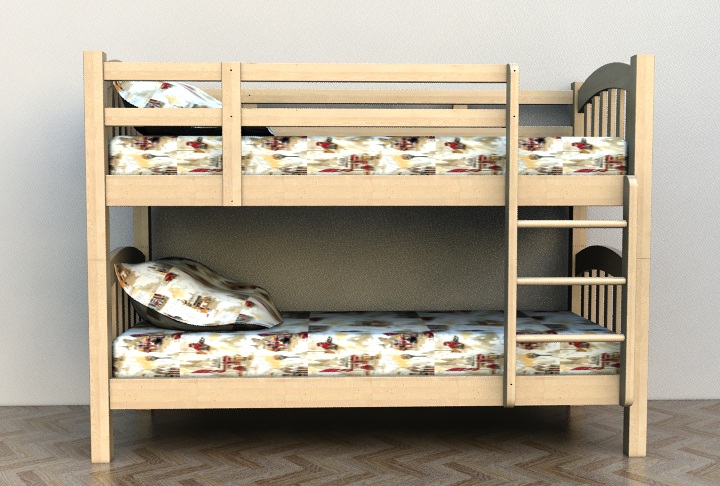 Двухъярусная детская кровать Юта Пино