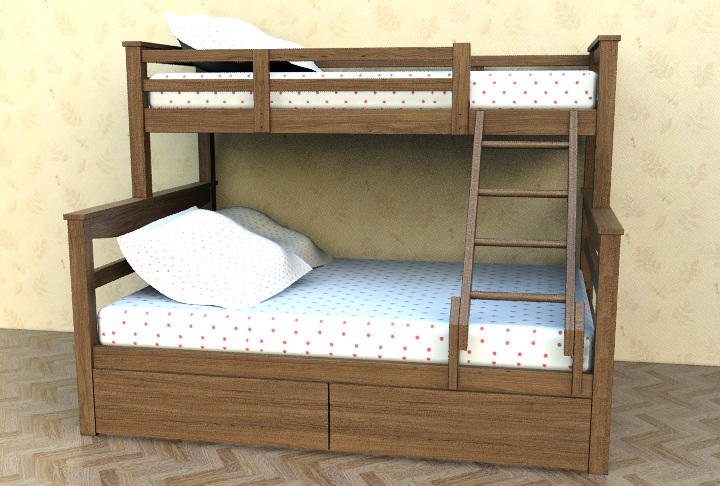 534 Двухъярусная детская кровать Томас