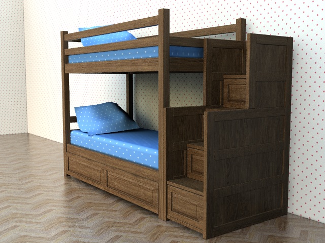 550 Двухъярусная детская кровать Томас Ровер